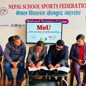 MoU between Nepal School Sports Federation and APEN