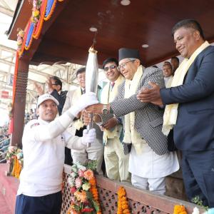 Rt. Hon. Speaker Devraj Ghimire inaugurated 13th NSSF Kinder Olympic