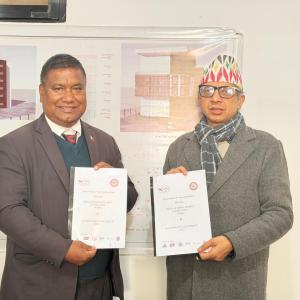 A Memorandum of Understanding (MoU) between the Nepal School Sports Federation (NSSF) and the Kathmandu University School of Education (KUSOED)