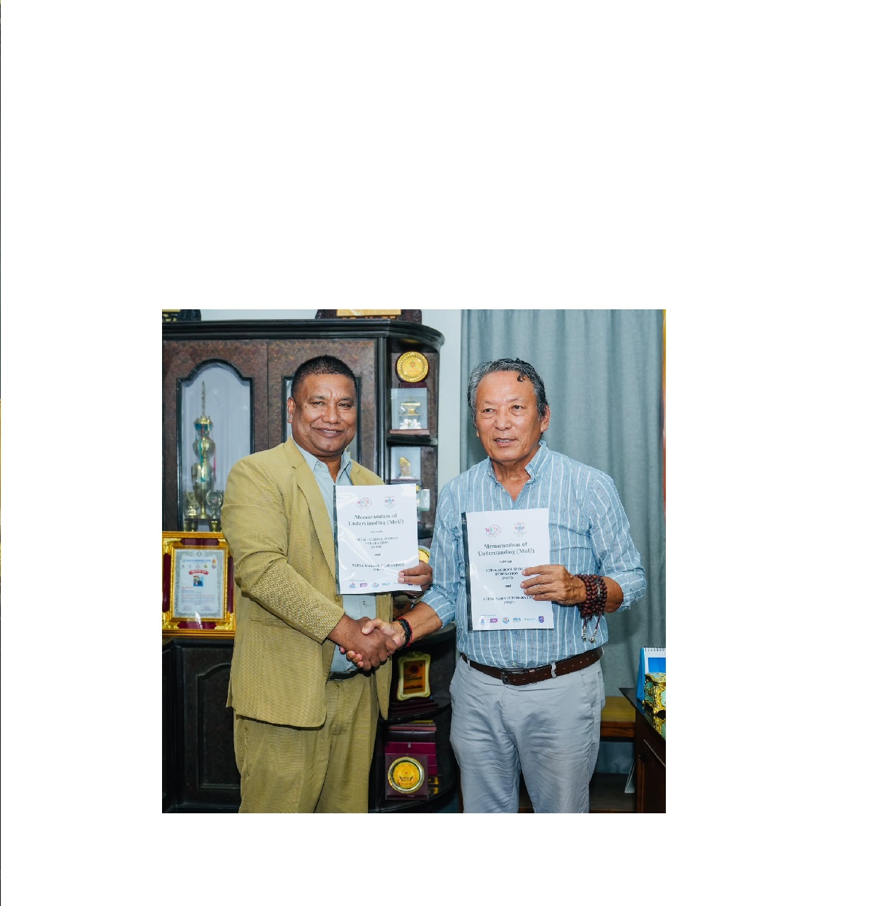 MoU Signed Between Nepal School Sports Federation and Nepal Karate Federation